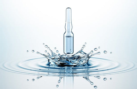 Hyaluronic Acid and water splash